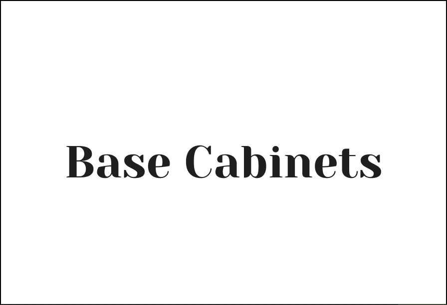 Base Cabinets