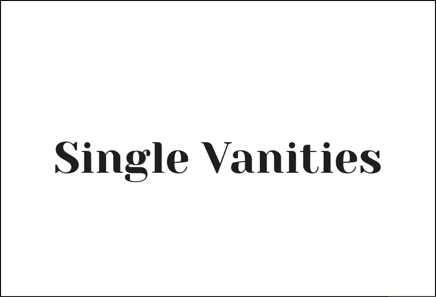 Single Vanities